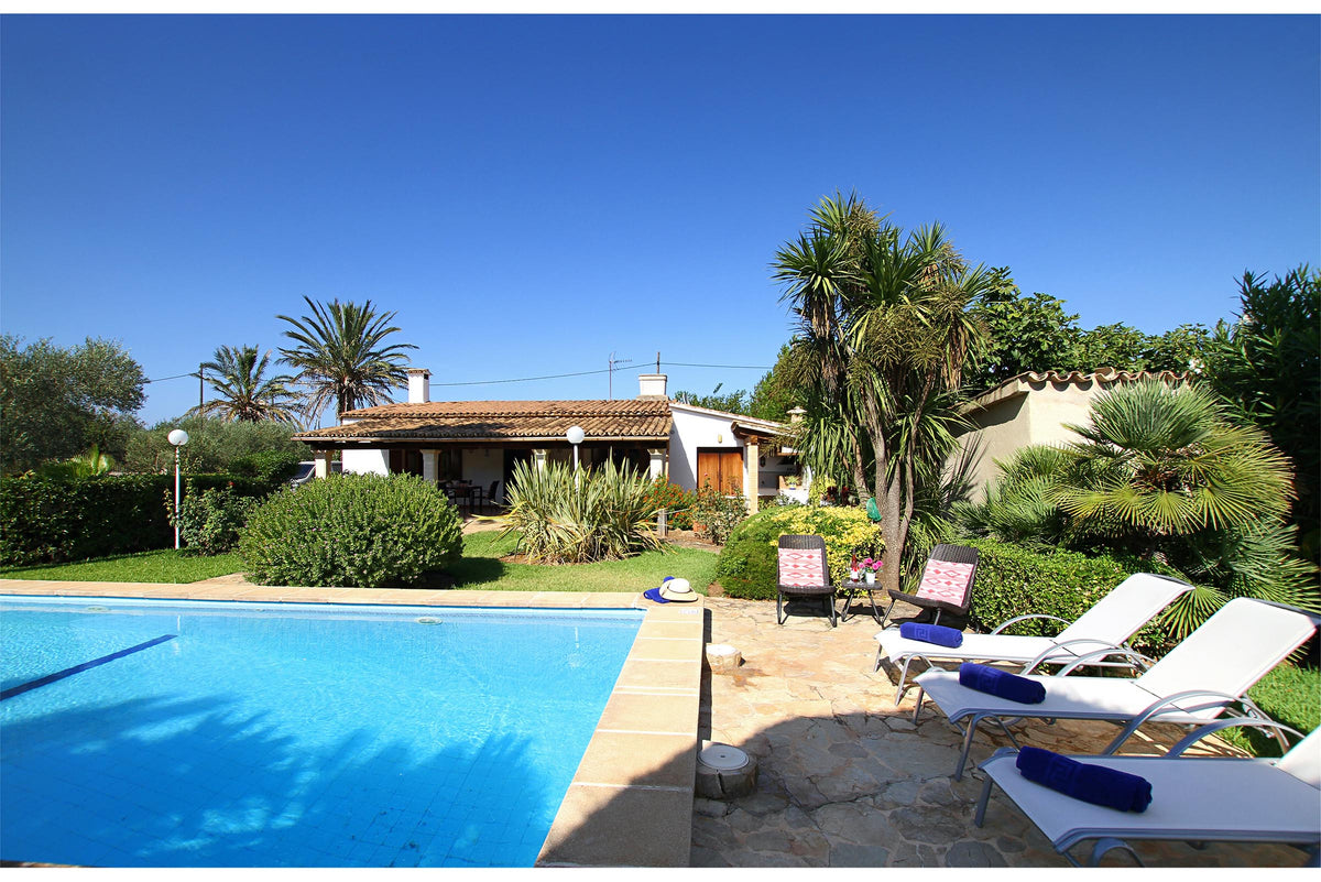 Pool der Finca Son Verd bei Pollença, Mallorca
