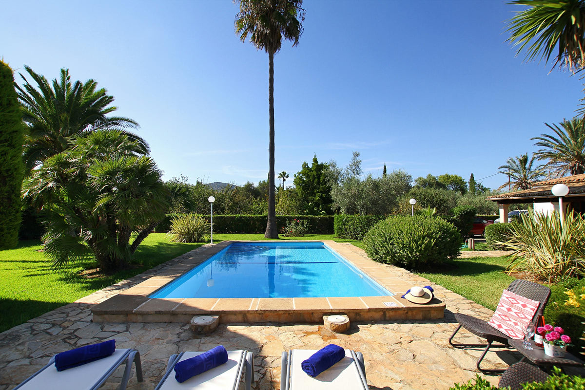 Pool der Finca Son Verd bei Pollença, Mallorca