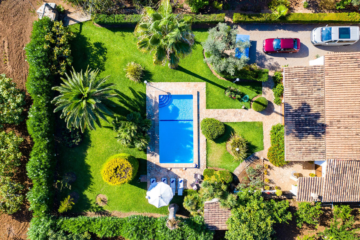 Pool der Finca Son Verd bei Pollença, Mallorca