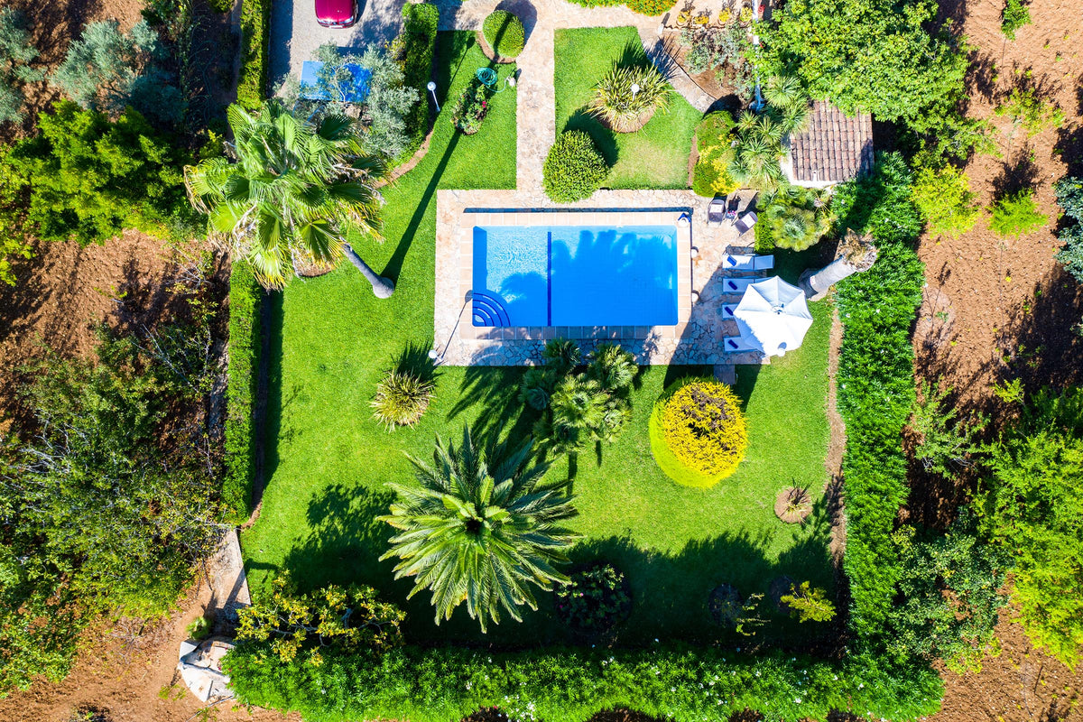 Pool der Finca Son Verd bei Pollença, Mallorca