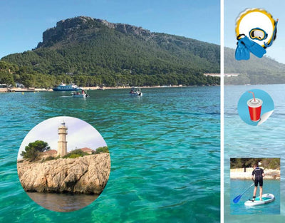 Bucht von Formentor vom Wasser aus