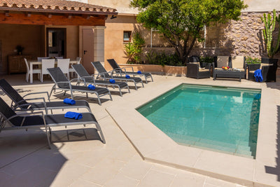 Pool der Finca La Perla d’Horta bei Pollença, Mallorca
