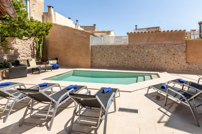 Pool der Finca La Perla d’Horta bei Pollença, Mallorca