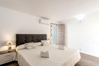 Schlafzimmer der Finca La Perla d’Horta bei Pollença, Mallorca
