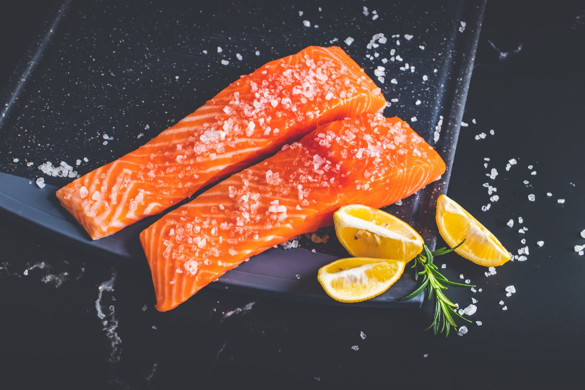Salmón con verduras al horno