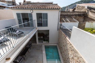 Pool des Stadthauses Sa Pedra bei Pollença, Mallorca