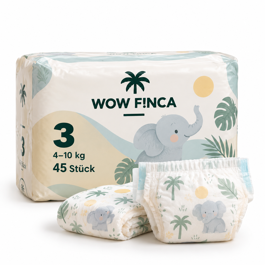 Baby diapers size 3 (4–10 kg) – 45 count