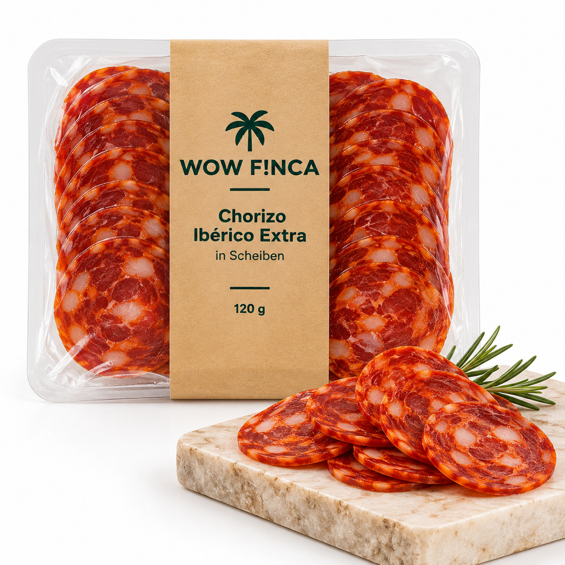 La Hacienda del Ibérico Chorizo Ibérico Extra in Scheiben – 120 g
