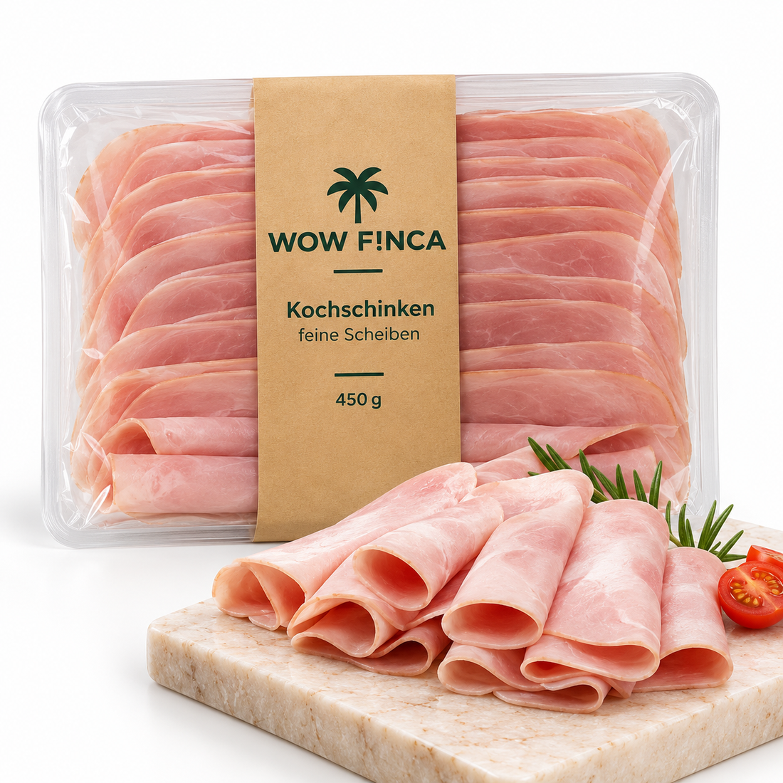 Jamón cocido, lonchas finas – 450 g
