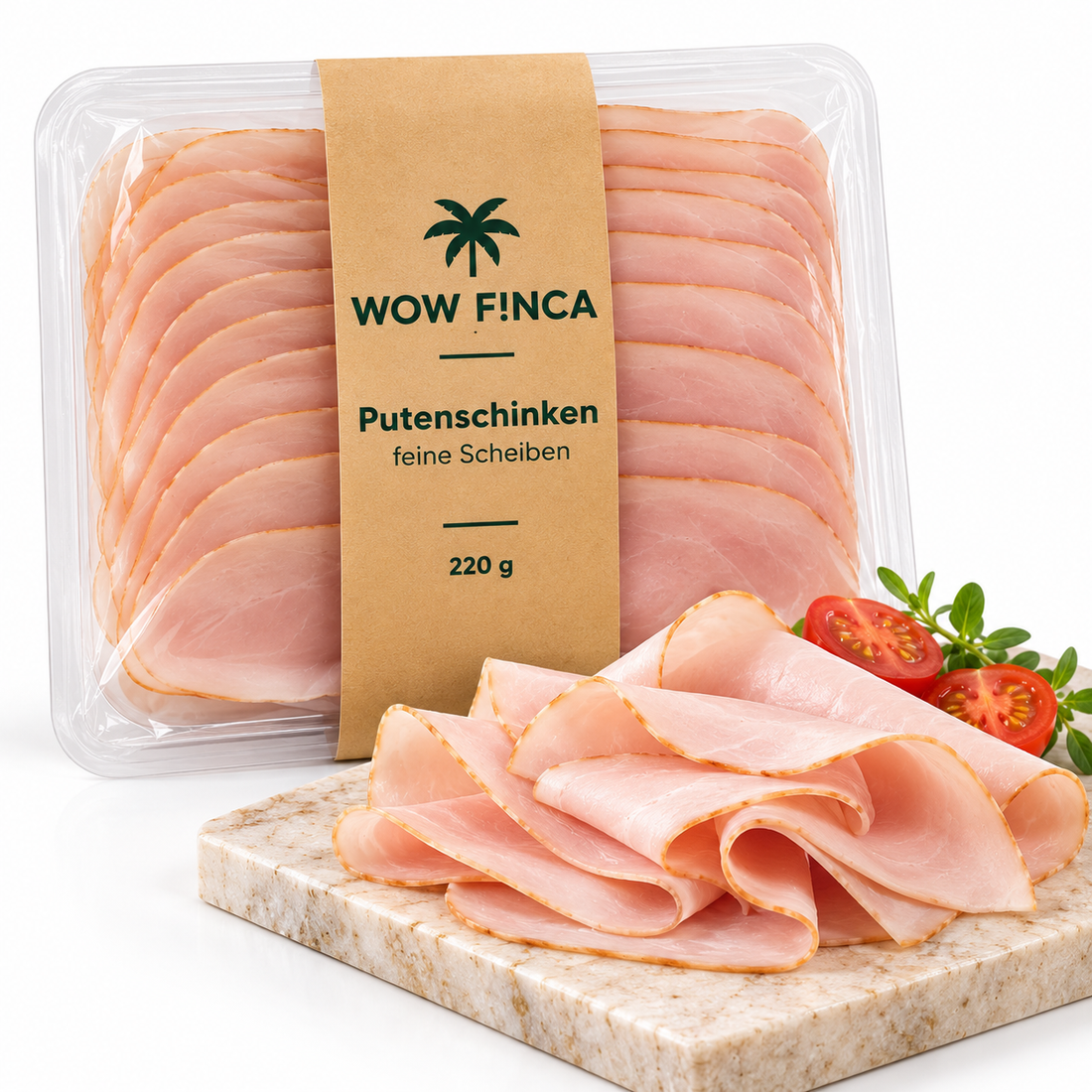 Jamón de pavo, en lonchas finas – 220 g