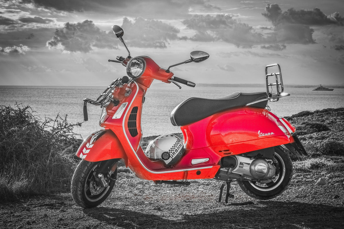Vespa GTS 300 mieten in Peguera, Mallorca