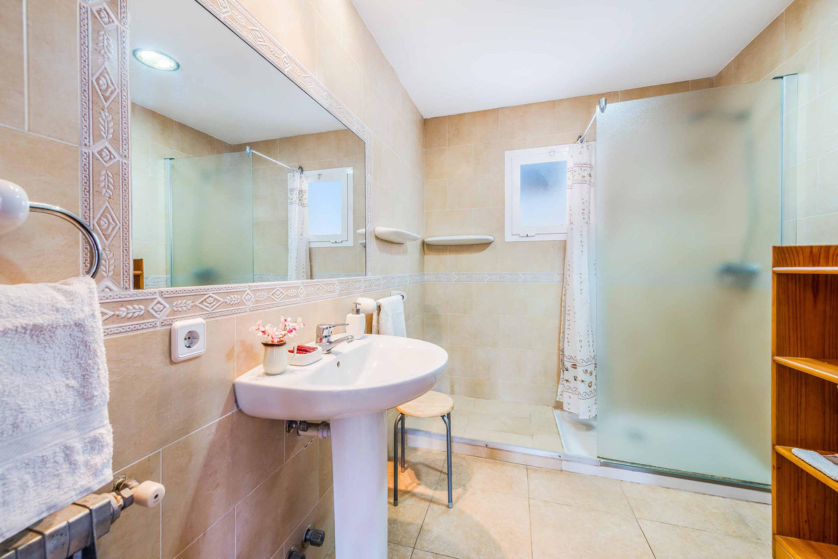 Badezimmer der Villa Encantada bei Port de Pollença, Mallorca