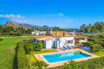 Pool der Villa Encantada bei Port de Pollença, Mallorca