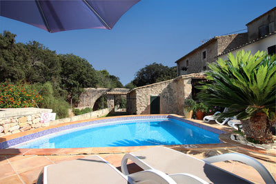 Pool der Villa Es Redoli bei Pollença, Mallorca