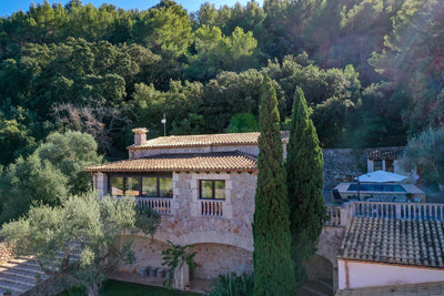 Pool der Villa Horizonte bei Pollença, Mallorca