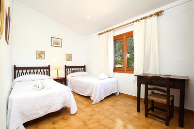 Schlafzimmer der Villa Maravida bei Pollença, Mallorca