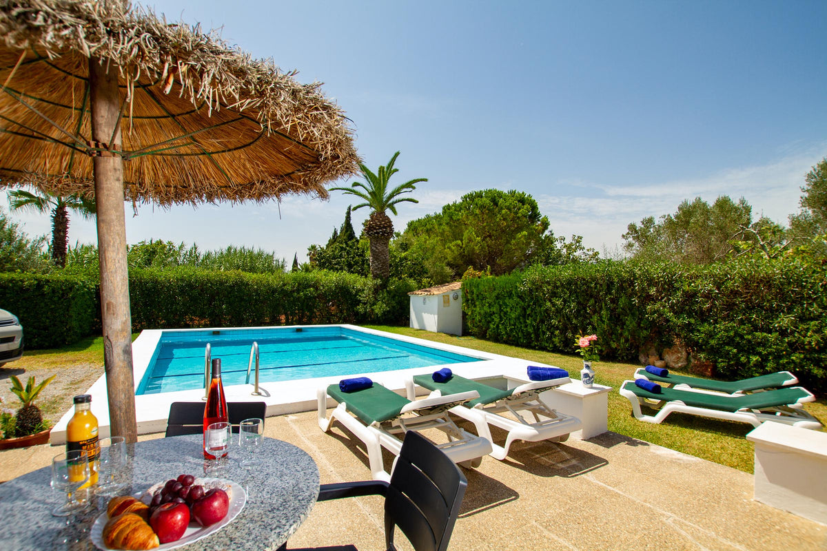 Terrasse der Villa Maravida bei Pollença, Mallorca