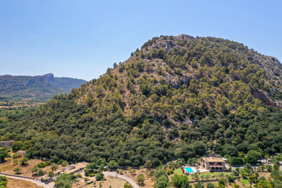 Pool der Villa Miraplomera bei Pollença, Mallorca