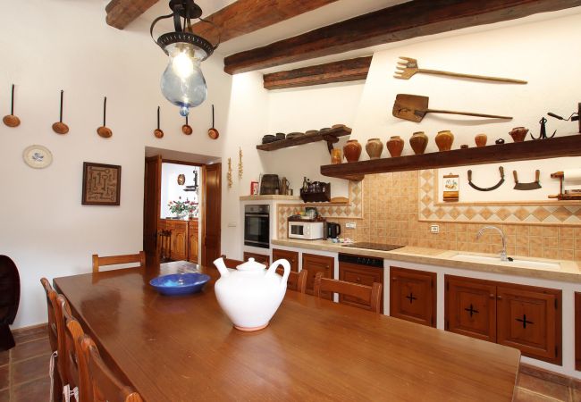 Impression der Villa Sa Fonteta bei Pollença, Mallorca