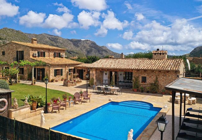 Impression der Villa Sa Fonteta bei Pollença, Mallorca