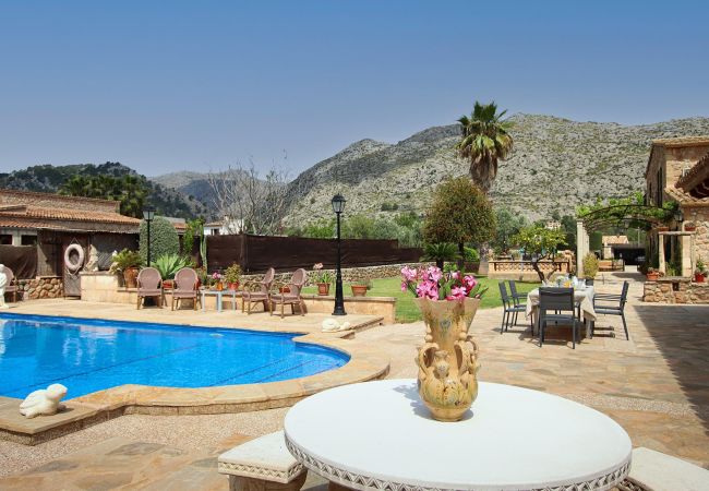 Impression der Villa Sa Fonteta bei Pollença, Mallorca