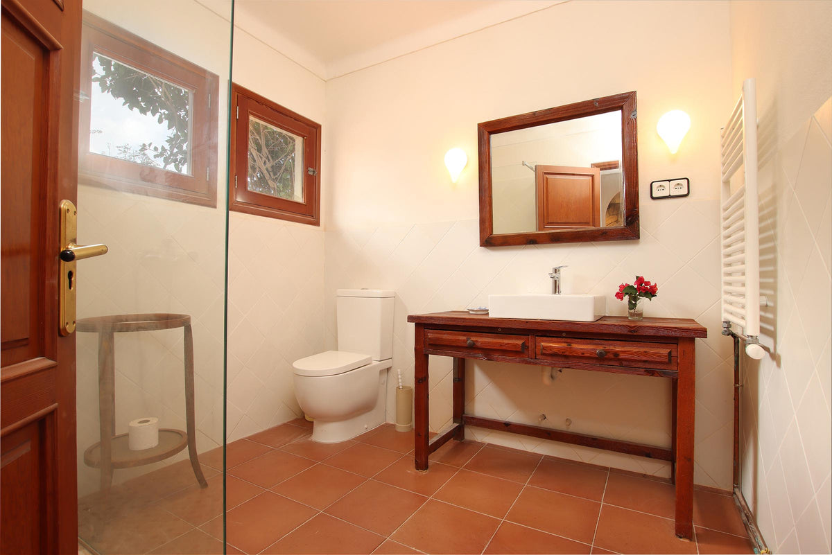 Badezimmer der Villa Sa Lluna bei Pollença, Mallorca
