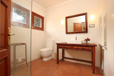 Badezimmer der Villa Sa Lluna bei Pollença, Mallorca