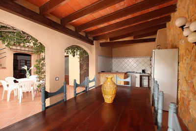 Grillbereich der Villa Sa Lluna bei Pollença, Mallorca