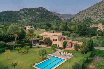 Pool der Villa Sa Lluna bei Pollença, Mallorca