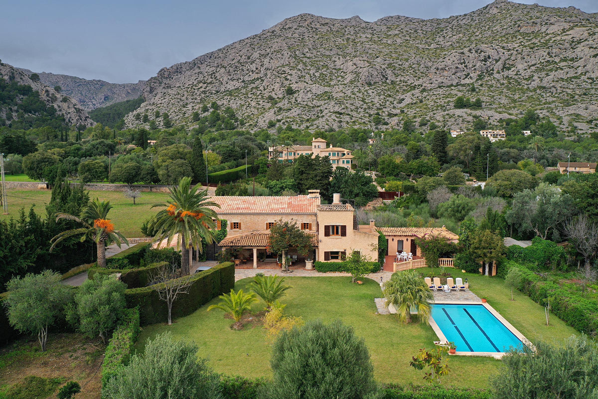 Pool der Villa Sa Lluna bei Pollença, Mallorca