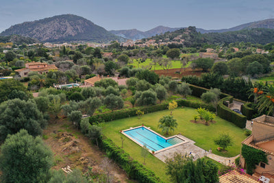Pool der Villa Sa Lluna bei Pollença, Mallorca