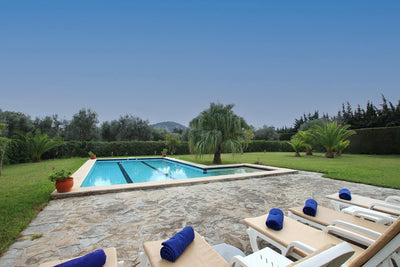 Pool der Villa Sa Lluna bei Pollença, Mallorca
