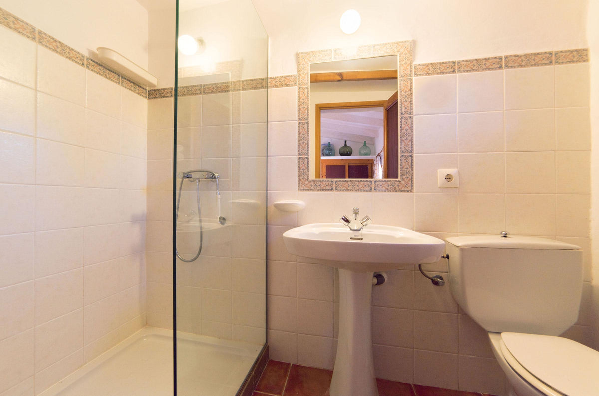 Badezimmer der Villa Sa Pleta bei Alcúdia, Mallorca