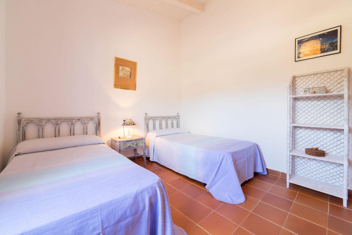 Schlafzimmer der Villa Sa Pleta bei Alcúdia, Mallorca