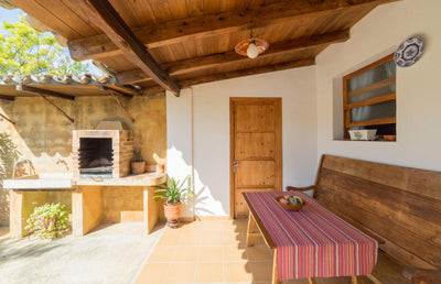 Terrasse der Villa Sa Pleta bei Alcúdia, Mallorca