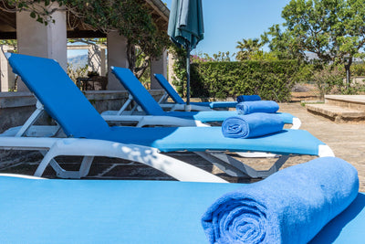 Pool der Villa Solanda bei Pollença, Mallorca