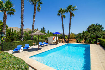 Pool von Villar Pantinar bei Port de Pollença, Mallorca