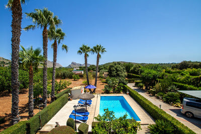 Pool von Villar Pantinar bei Port de Pollença, Mallorca