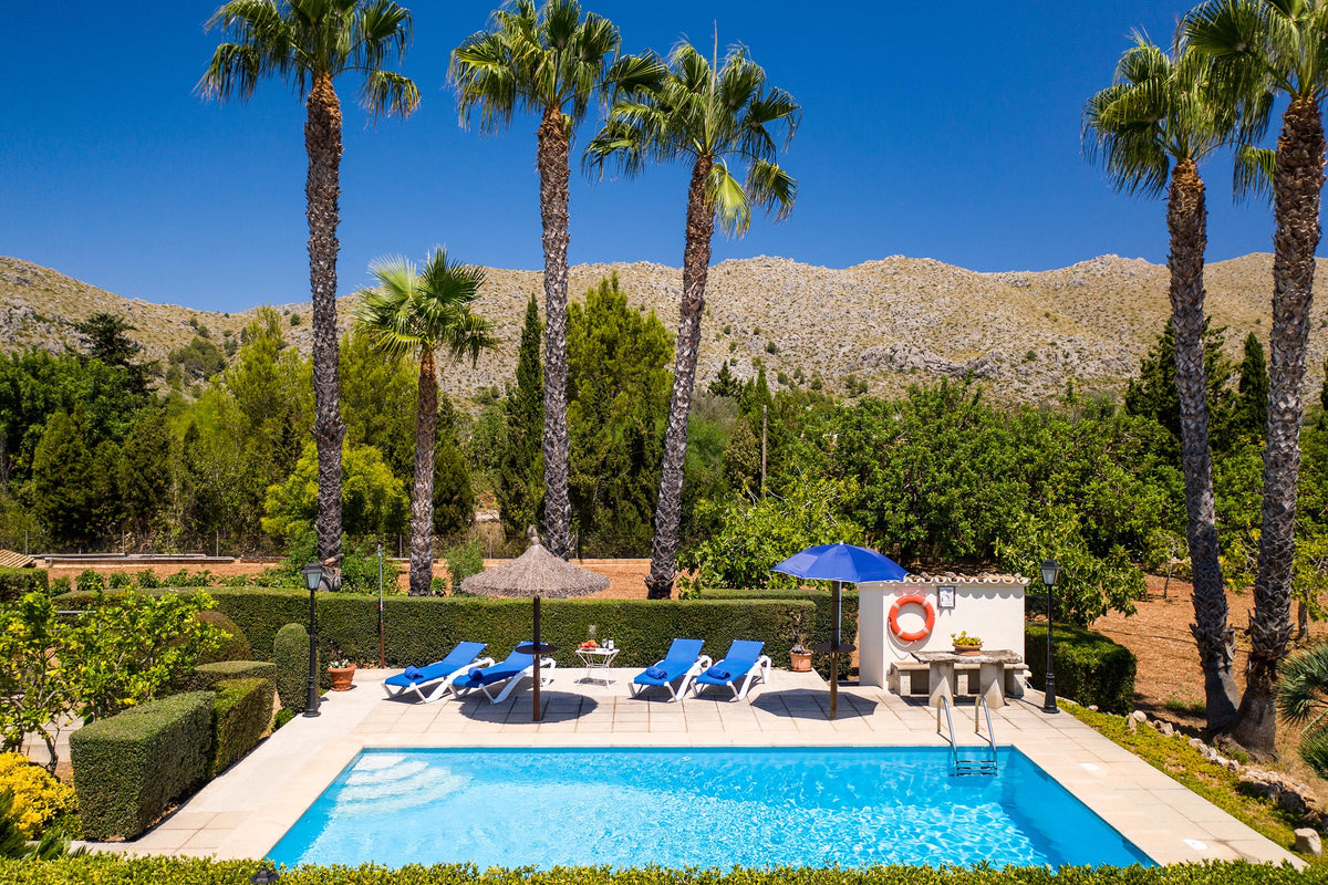 Pool von Villar Pantinar bei Port de Pollença, Mallorca