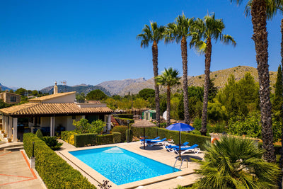 Pool von Villar Pantinar bei Port de Pollença, Mallorca