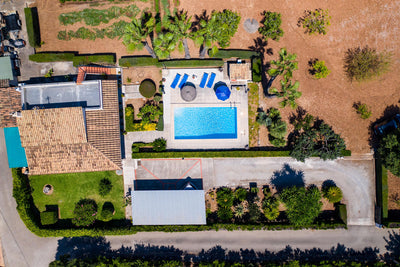 Pool von Villar Pantinar bei Port de Pollença, Mallorca